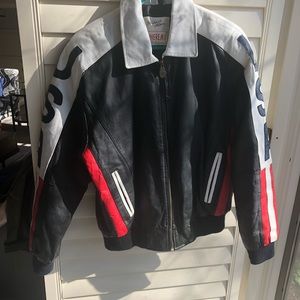 Unisex leather jacket